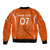 personalised-netherlands-football-sleeve-zip-bomber-jacket-lionesses-world-cup-2023