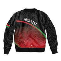 Malawi Football Personalized Blazing Fires Bomber Jacket Scorchers Fighting