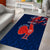 Personalised France Rugby Area Rug 2023 World Cup Allez Les Bleus Grunge Style LT7 - Wonder Print Shop