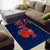 Personalised France Rugby Area Rug 2023 World Cup Allez Les Bleus Grunge Style LT7 - Wonder Print Shop