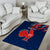 Personalised France Rugby Area Rug 2023 World Cup Allez Les Bleus Grunge Style LT7 - Wonder Print Shop