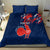 Personalised France Rugby Bedding Set 2023 World Cup Allez Les Bleus Grunge Style LT7 - Wonder Print Shop