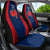 Personalised France Rugby Car Seat Cover 2023 World Cup Allez Les Bleus Grunge Style LT7 - Wonder Print Shop