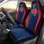 Personalised France Rugby Car Seat Cover 2023 World Cup Allez Les Bleus Grunge Style LT7 - Wonder Print Shop