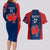 Personalised France Rugby Couples Matching Long Sleeve Bodycon Dress and Hawaiian Shirt 2023 World Cup Allez Les Bleus Grunge Style LT7 - Wonder Print Shop