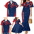 Personalised France Rugby Family Matching Mermaid Dress and Hawaiian Shirt 2023 World Cup Allez Les Bleus Grunge Style LT7 - Wonder Print Shop