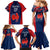 Personalised France Rugby Family Matching Mermaid Dress and Hawaiian Shirt 2023 World Cup Allez Les Bleus Grunge Style LT7 - Wonder Print Shop