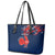 Personalised France Rugby Leather Tote Bag 2023 World Cup Allez Les Bleus Grunge Style - Wonder Print Shop