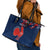 Personalised France Rugby Leather Tote Bag 2023 World Cup Allez Les Bleus Grunge Style - Wonder Print Shop