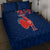 Personalised France Rugby Quilt Bed Set 2023 World Cup Allez Les Bleus Grunge Style - Wonder Print Shop