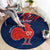 personalised-france-rugby-round-carpet-2023-world-cup-allez-les-bleus-grunge-style