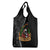 Mexico Day Of The Dead Grocery Bag Sombrero Sugar Skull With Roses