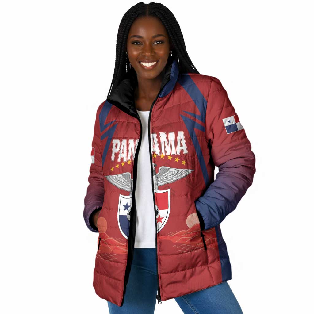 Afro-Panama Football 2026 Custom Padded Jacket La Marea Roja Making History - Wonder Print Shop
