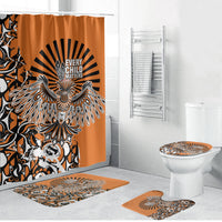 Canada Indigenous Orange Bathroom Set Haida Art Thunder Bird