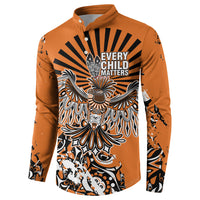 Canada Indigenous Orange Button Sweatshirt Haida Art Thunder Bird
