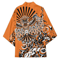 Canada Indigenous Orange Kimono Haida Art Thunder Bird
