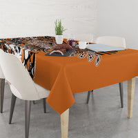 Canada Indigenous Orange Tablecloth Haida Art Thunder Bird