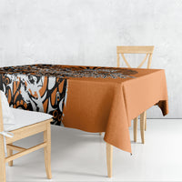 Canada Indigenous Orange Tablecloth Haida Art Thunder Bird