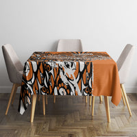 Canada Indigenous Orange Tablecloth Haida Art Thunder Bird