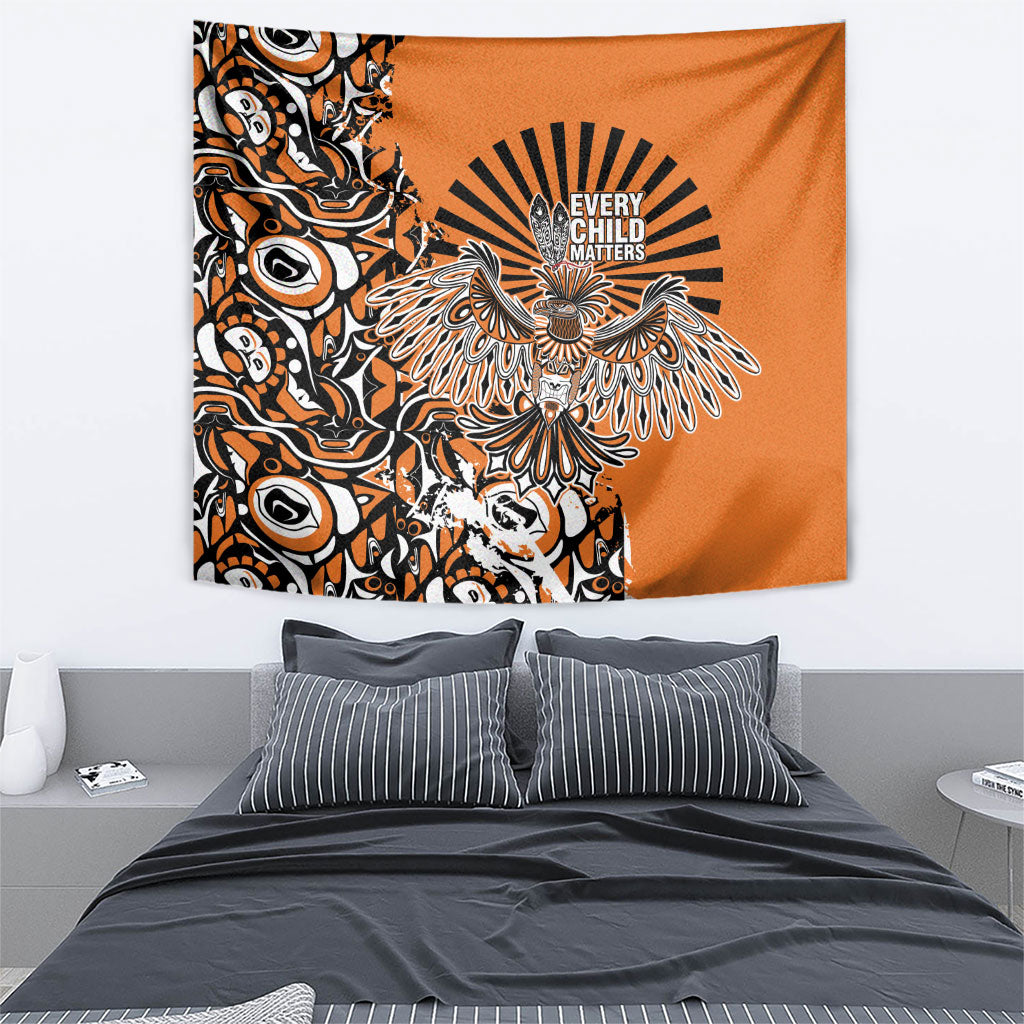 Canada Indigenous Orange Tapestry Haida Art Thunder Bird