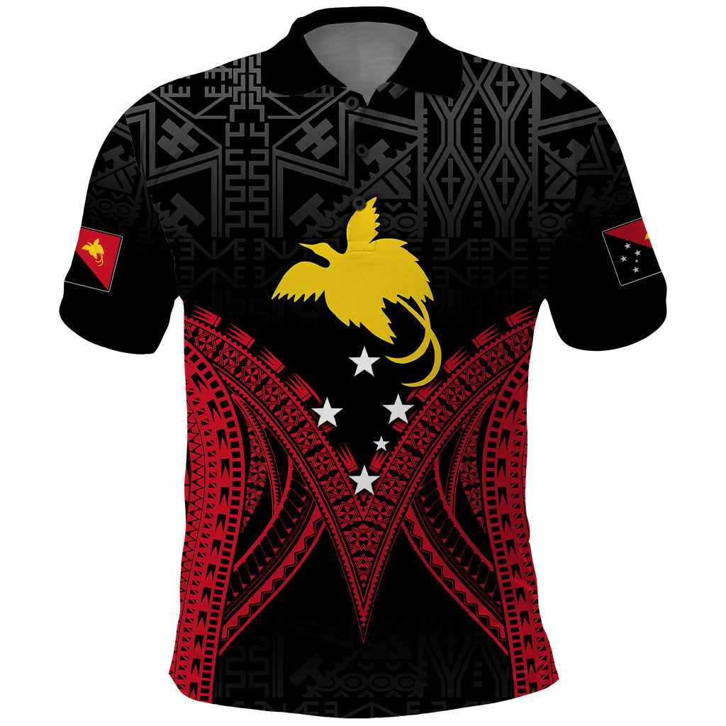 Personalised PNG Polo Shirt Papua Motuan Mirror Style - Wonder Print Shop