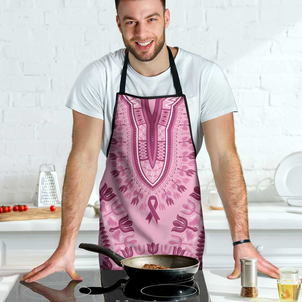 Dashiki Glamorous Pink Apron Breast Cancer Awareness - Wonder Print Shop