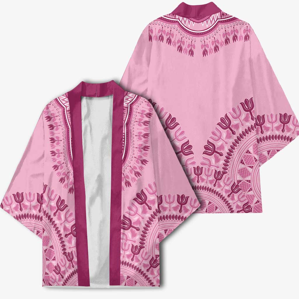 Dashiki Glamorous Pink Kimono Breast Cancer Awareness - Wonder Print Shop