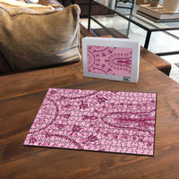 Dashiki Glamorous Pink Puzzle Breast Cancer Awareness - Wonder Print Shop