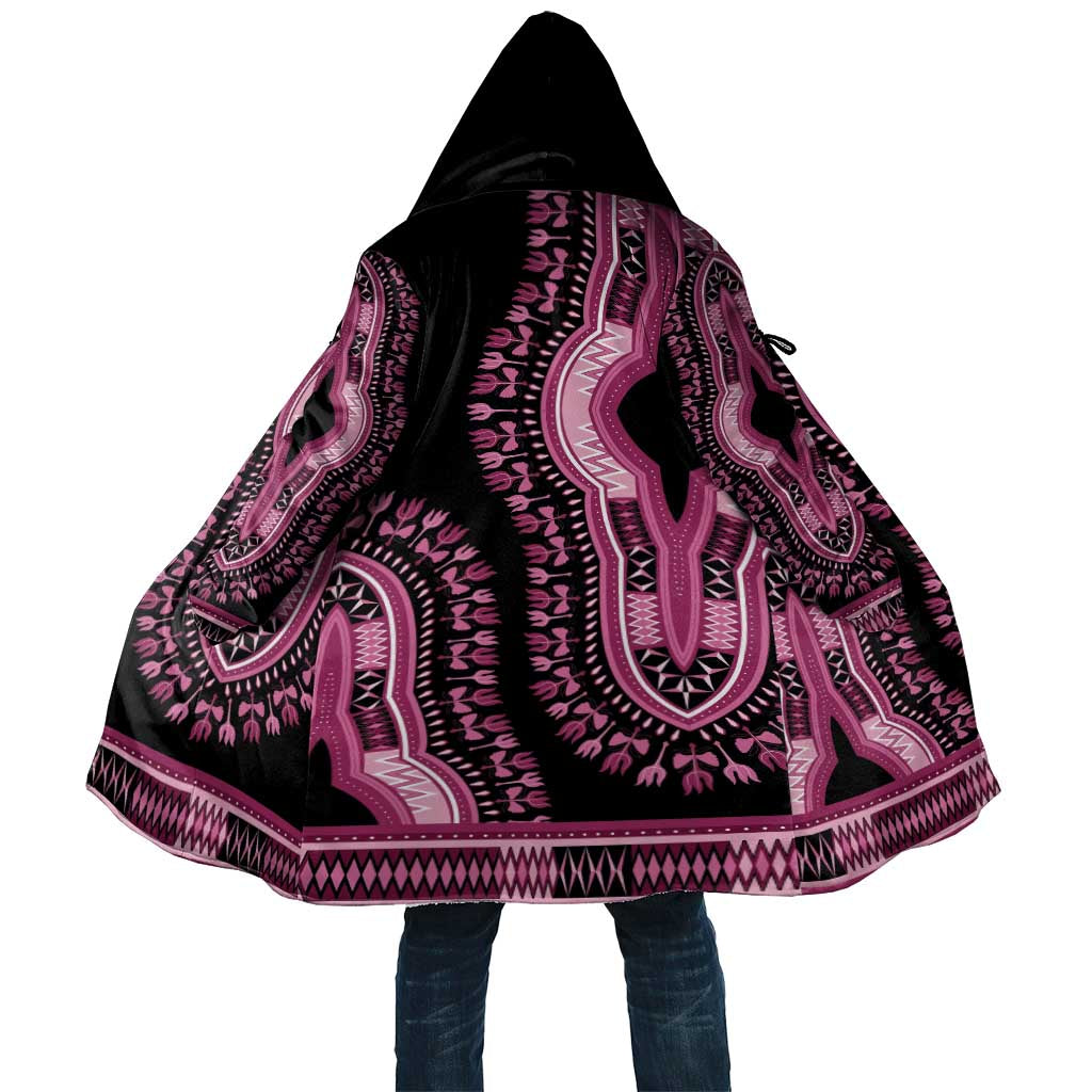 Breast Cancer Awareness Pink Ribbon Cloak Dashiki Style - Wonder Print Shop