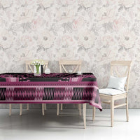 Breast Cancer Awareness Pink Ribbon Tablecloth Dashiki Style - Wonder Print Shop