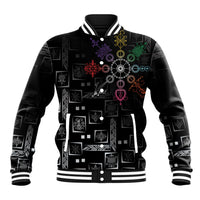 Afro Haiti Vodou Milokan Baseball Jacket