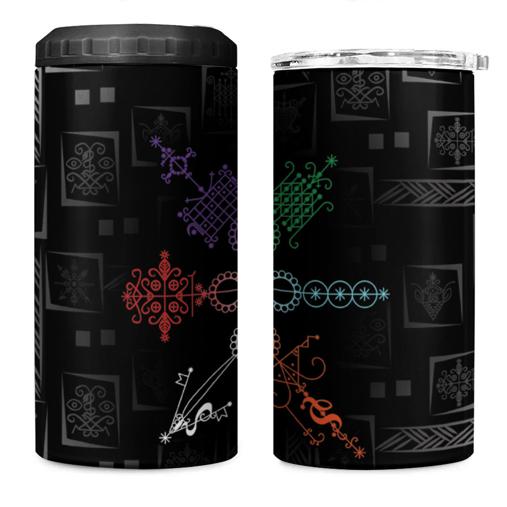 Afro Haiti Vodou Milokan 4 in 1 Can Cooler Tumbler