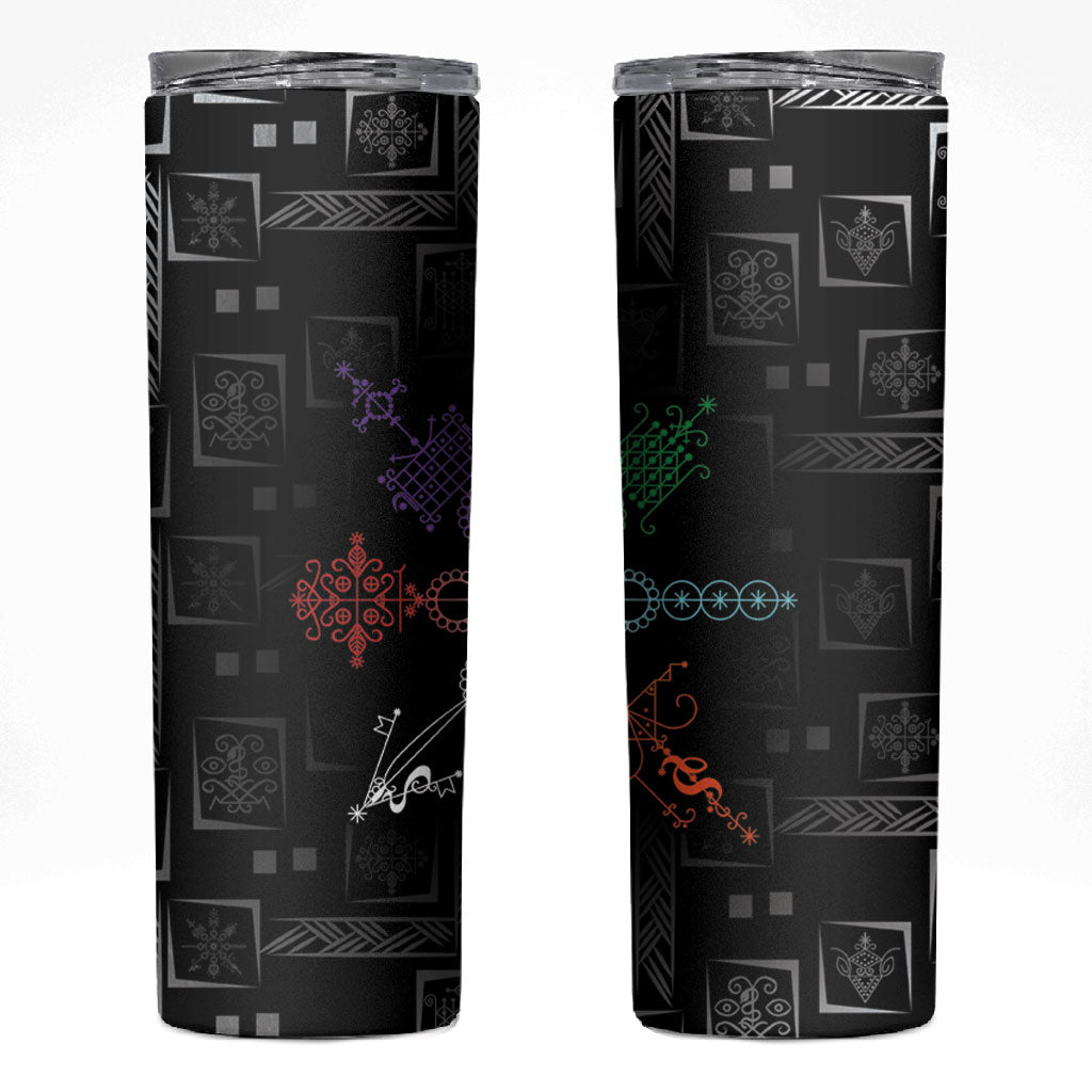 Afro Haiti Vodou Milokan Skinny Tumbler