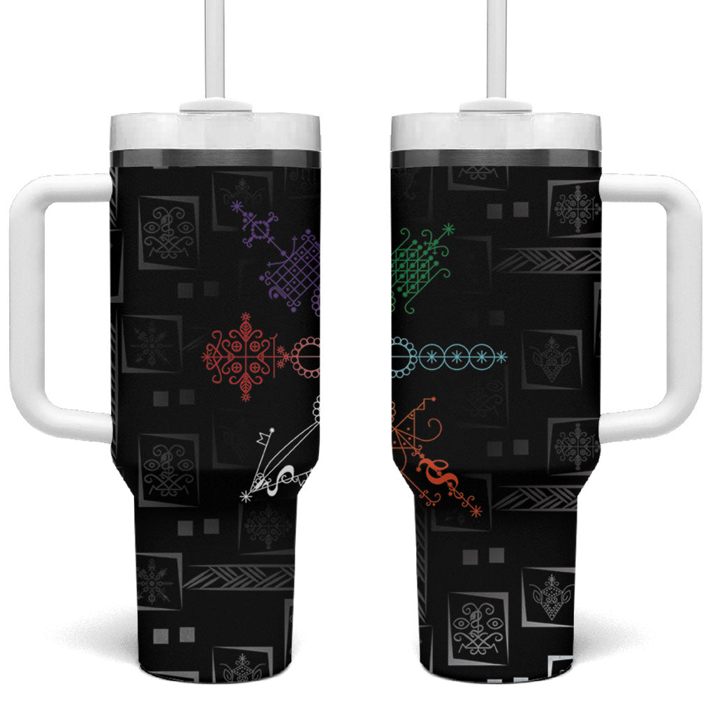 Afro Haiti Vodou Milokan Tumbler With Handle