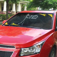 St Kitts Nevis Cricket Auto Sun Shade Go Patriots Go Champions - Wonder Print Shop