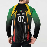 St Kitts Nevis Cricket Custom Button Sweatshirt Go Patriots Go Champions - Wonder Print Shop