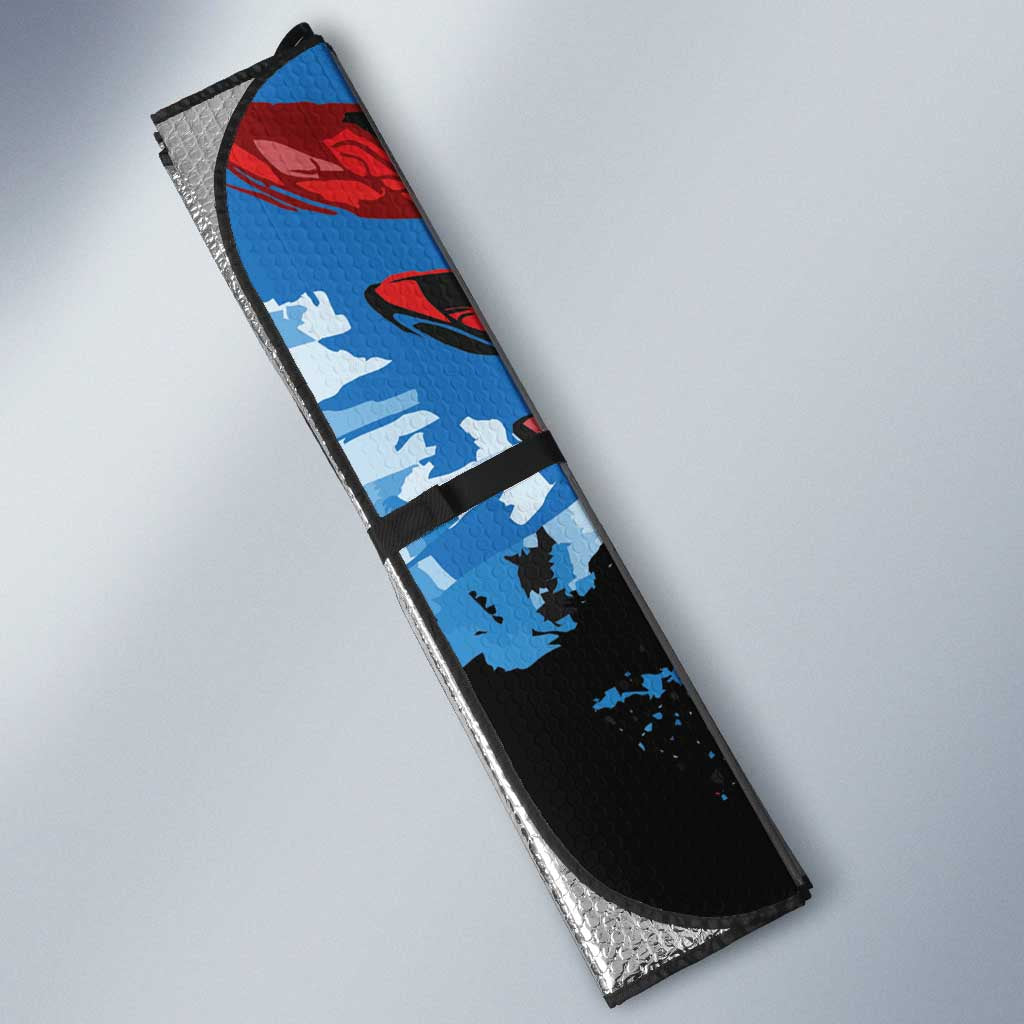 Antigua and Barbuda Cricket Auto Sun Shade Falcons Wings - Take Off - Wonder Print Shop