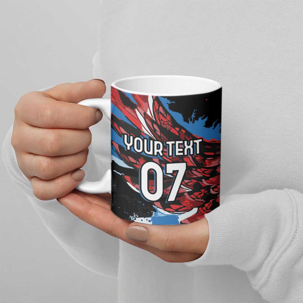 Antigua and Barbuda Cricket Custom Ceramic Mug Falcons Wings - Take Off - Wonder Print Shop