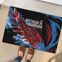 Antigua and Barbuda Cricket Rubber Doormat Falcons Wings - Take Off - Wonder Print Shop