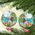 Aloha Hawaii Christmas Ceramic Ornament It's 5 o'clock Somewhere LT7 - Wonder Print Shop