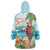 Aloha Hawaii Christmas Wearable Blanket Hoodie It's 5 o'clock Somewhere