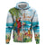 Aloha Hawaii Christmas Zip Hoodie It's 5 o'clock Somewhere - Wonder Print Shop