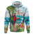 Aloha Hawaii Christmas Zip Hoodie It's 5 o'clock Somewhere - Wonder Print Shop