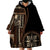 Samoa Siapo Motif Wearable Blanket Hoodie Classic Style - Black Ver02 - Wonder Print Shop