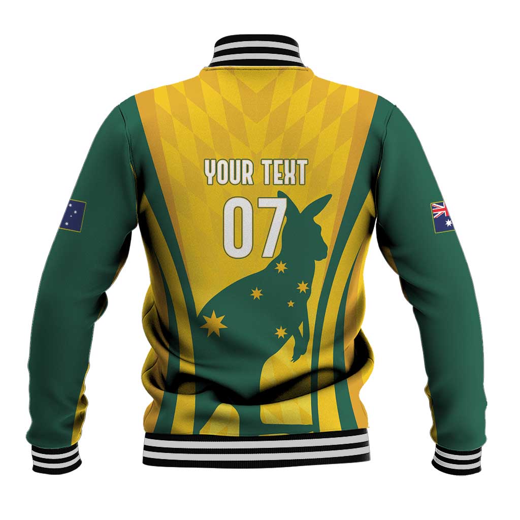 Australia Socceroos Custom Baseball Jacket 2026 Forever Golden - Wonder Print Shop