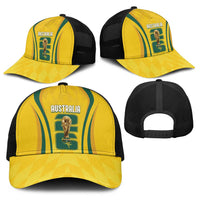 Australia Socceroos Custom Baseball Net Cap 2026 Forever Golden - Wonder Print Shop