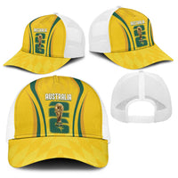 Australia Socceroos Custom Baseball Net Cap 2026 Forever Golden - Wonder Print Shop