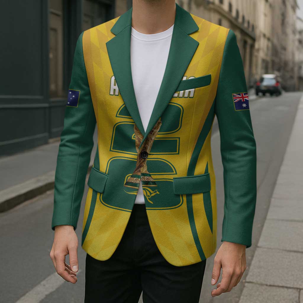 Australia Socceroos Custom Blazer 2026 Forever Golden - Wonder Print Shop