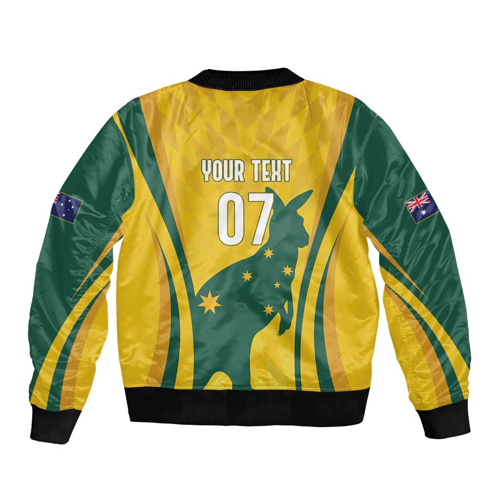 Australia Socceroos Custom Bomber Jacket 2026 Forever Golden - Wonder Print Shop