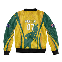 Australia Socceroos Custom Bomber Jacket 2026 Forever Golden - Wonder Print Shop